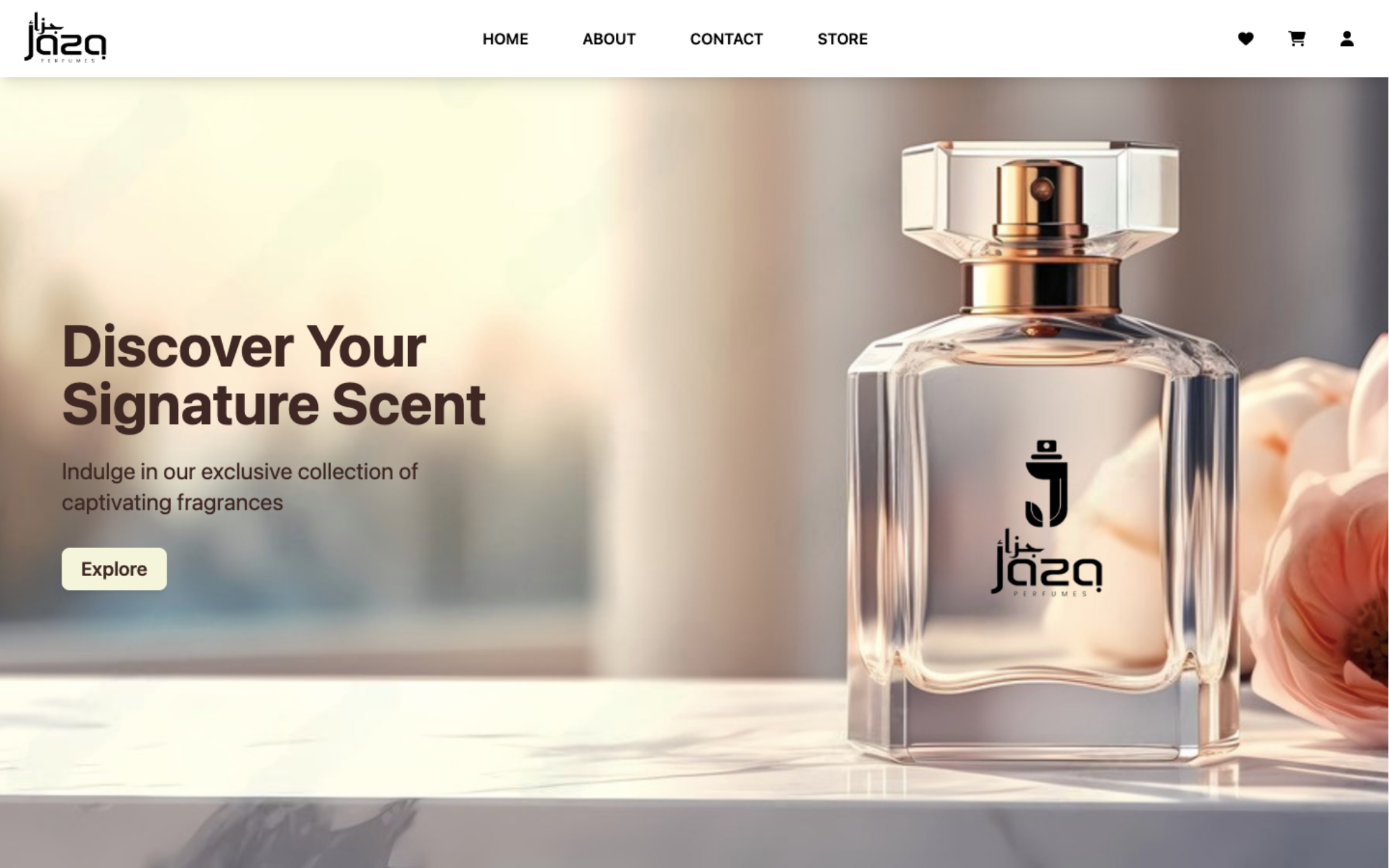 Jaza Perfumes Website